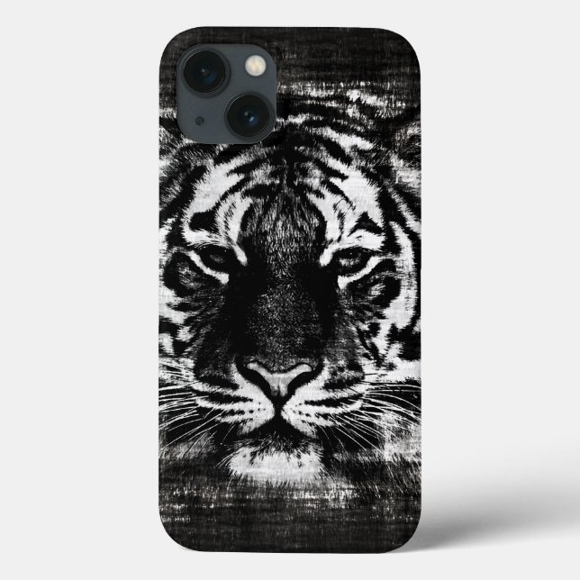 Svartvit tigerVintage 2 (Baksida)