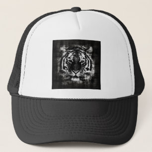 Svartvit tigerVintage - Hat Keps