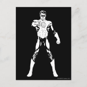 Svartvit Tittar framåt Vykort