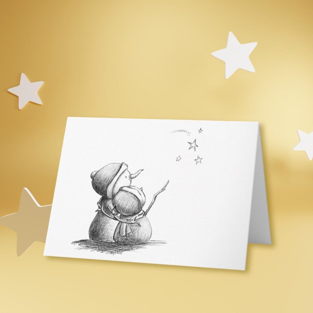 Svartvit tomt julkort helgkort (Skapare uppladdad)