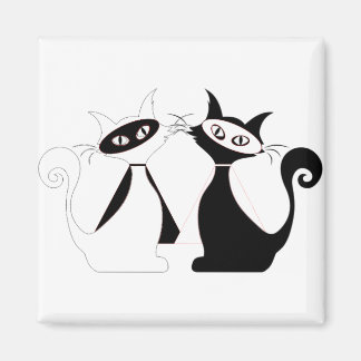 Svartvit Toppen Magnet
