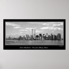 Svartvit Torn poster