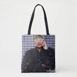 Svartvit Tote Bag Tygkasse
