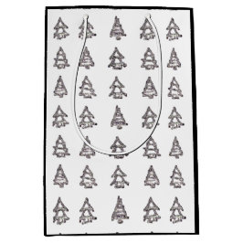 Svartvit Träd-gift-flagga (svart sida)