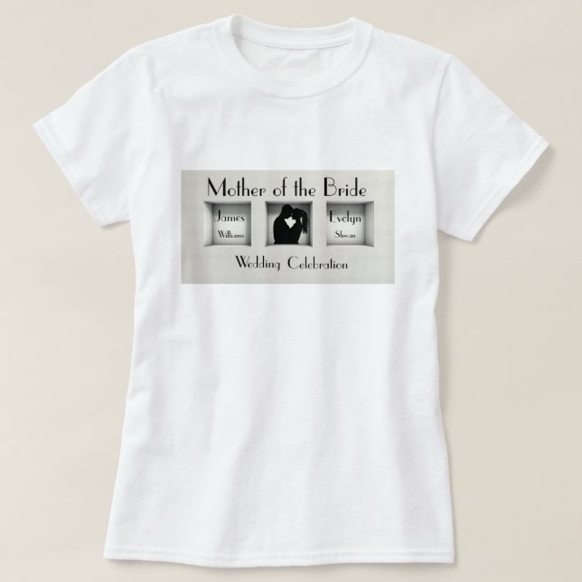Svartvit, Trendiget Budens mamma T Shirt (Design framsida)