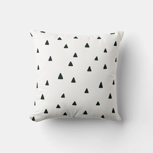 Svartvit triangel Pillow Kudde (Framsida)