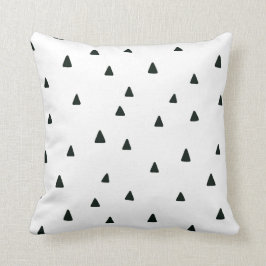 Svartvit triangel Pillow Kudde