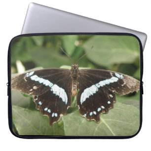 Svartvit tropisk fjäril Laptop sleeve