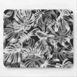 Svartvit tropiskt Löv Musmatta