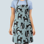 Svartvit Tuxedo-katter<br><div class="desc">Cute Black and white tuxedo-katter som gör affärer. En roligt mönster på en halvblå bakgrund. Originalkonst av Nic Squirrell.</div>