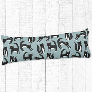 Svartvit Tuxedo-katter Kroppskudde