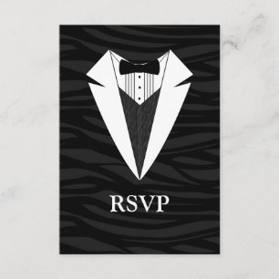 Svartvit Tuxedo OSA Kort