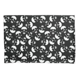 Svartvit upprepande motif | Skull Mönster