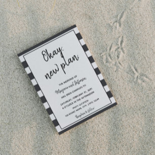 Svartvit uppskjutet vykort Bröllop