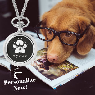 Svartvit utskrift med Pets Namn Armbandsur