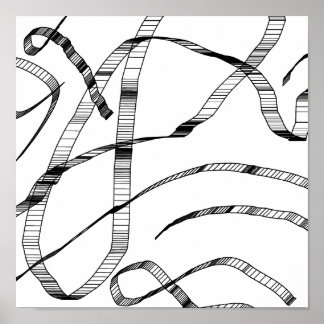 Svartvit utskrift poster