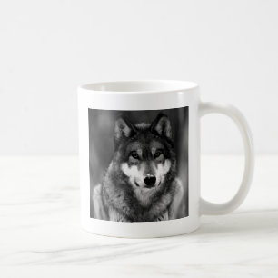 Svartvit Varg Kaffemugg