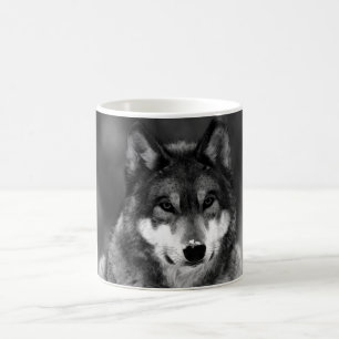Svartvit Varg Kaffemugg