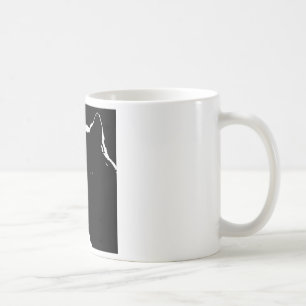Svartvit Varg Kaffemugg