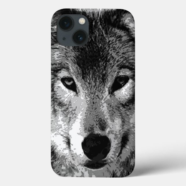 Svartvit Varg Öga (Baksida)