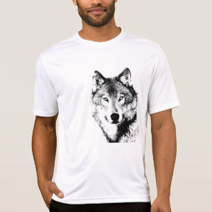 Svartvit Varg T Shirt