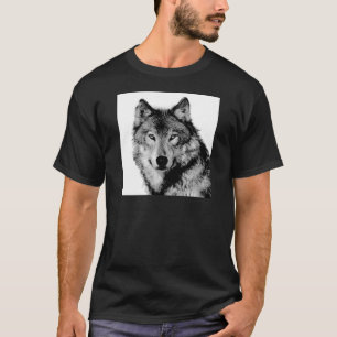 Svartvit Varg T Shirt
