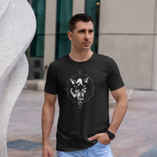 Svartvit Varg T Shirt
