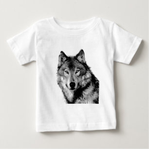 Svartvit Varg T Shirt