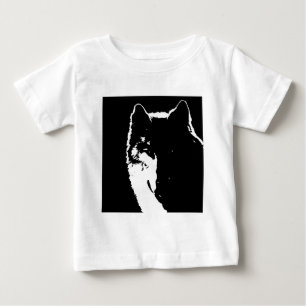 Svartvit Varg Tee