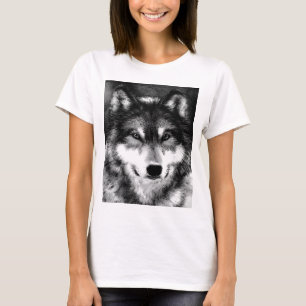 Svartvit Varg Tee Shirt