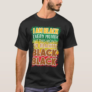 Svartvit varje månad, svart historia, Bhm Afric T Shirt