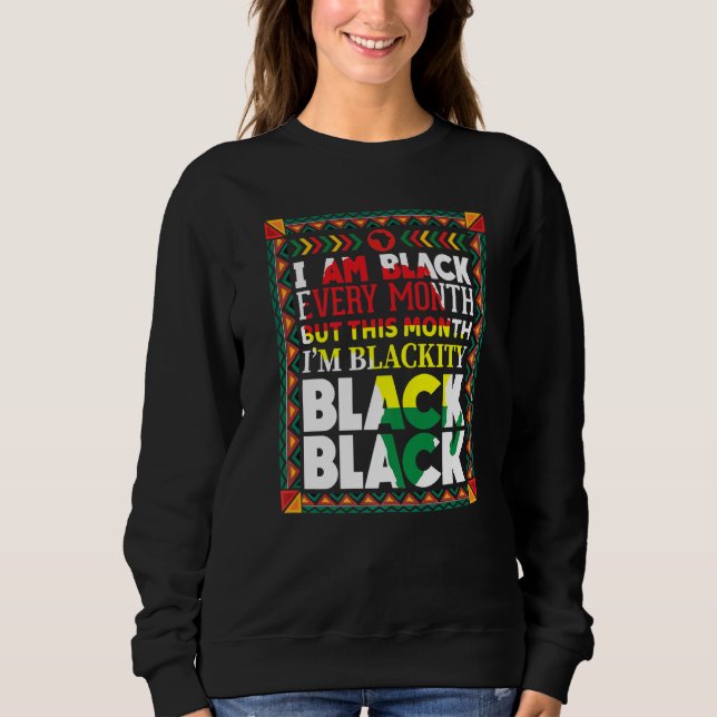 Svartvit varje månad, svart historia, Bhm Afric T Shirt (Framsida)