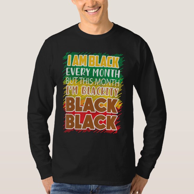 Svartvit varje månad, svart historia, Bhm Afric T Shirt (Framsida)