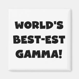 Svartvit världs Bäst-est Gamma Magnet