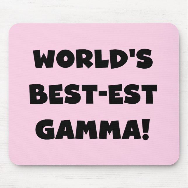 Svartvit världs Bäst-est Gamma Musmatta (Framsidan)
