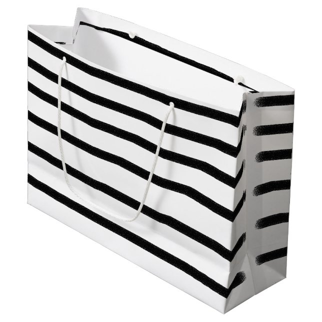 Svartvit vattenfärg Hand plockade Linjer (Framsidan Vinklad)