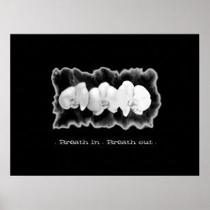 Svartvit vattenfärgsfärgerchips som målar poster