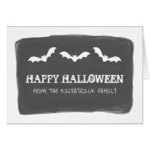 Svartvit vattenfärgsHalloween-Fladdermöss