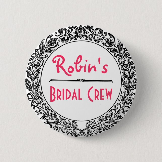 Svartvit vintage för klassiker knapp (Framsida)