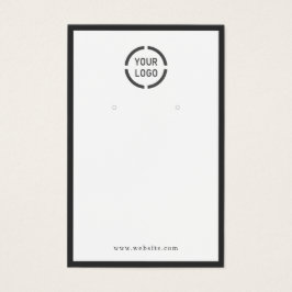 Svartvit visning för vitörning i anpassningsbar gr visitkort