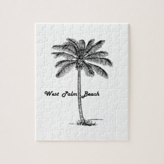 Svartvit West Palm Beach & handflatandesign Pussel
