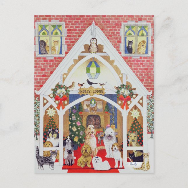 Svartvit whisky vykort (Framsida)