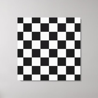 Svartvit, Wrapped Canvas (arbetsyta för vit kontro
