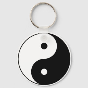 SVARTVIT YIN YANG NYCKELRING