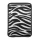 Svartvit zebra ränder MacBook air sleeve (Front Device)