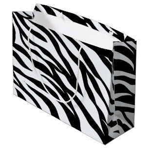 Svartvit Zebra ränder Mönster Gift Bag