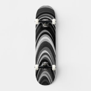Svartvita bågar skateboard bräda 20 cm