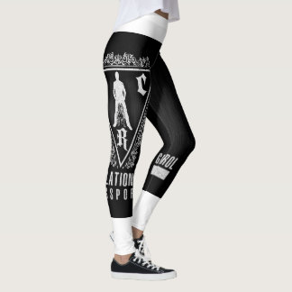 Svartvita balkar leggings