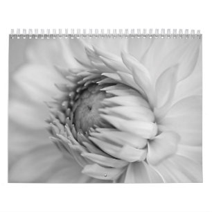 Svartvita blommakalendrar kalender