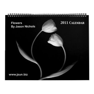 Svartvita blommor 2011 kalender